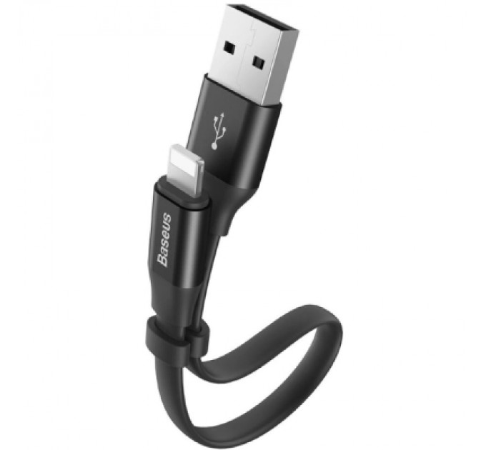 Baseus Дата кабель USB 2.0 AM to Lightning 0.23m 2A black Baseus (CALMBJ-B01)