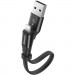 Baseus Дата кабель USB 2.0 AM to Lightning 0.23m 2A black Baseus (CALMBJ-B01)