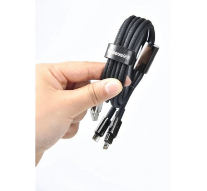 Baseus Дата кабель USB 2.0 AM to USB-C 1.0m 100W black Baseus (CAWJ000001)