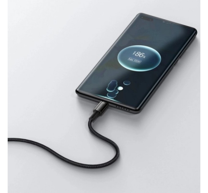 Baseus Дата кабель USB 2.0 AM to USB-C 1.0m 100W black Baseus (CAWJ000001)