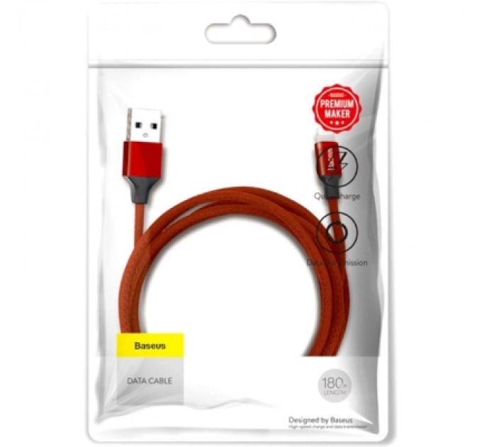 Baseus Дата кабель USB 2.0 AM to Lightning 1.8m red Baseus (CALYW-A09)