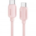 Essager Дата кабель USB-C to USB-C 1.0m 100W pink Essager (EXCTT1-WL04-P)