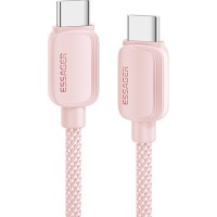 Дата кабель USB-C to USB-C 1.0m 100W pink Essager (EXCTT1-WL04-P)