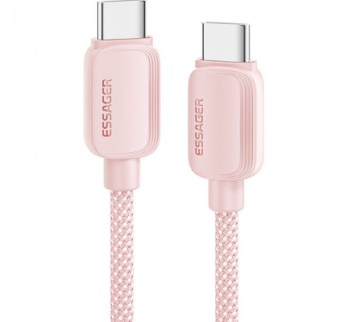 Essager Дата кабель USB-C to USB-C 1.0m 100W pink Essager (EXCTT1-WL04-P)