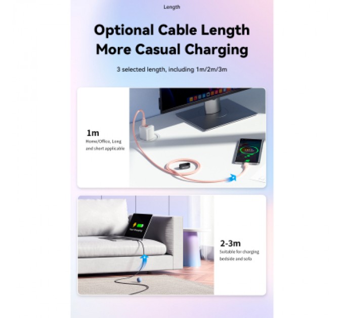 Essager Дата кабель USB-C to USB-C 1.0m 100W white Essager (EXCTT1-WL02-P)