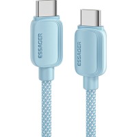 Дата кабель USB-C to USB-C 2.0m 100W blue Essager (EXCTT1-WLA03-P)