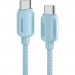 Essager Дата кабель USB-C to USB-C 2.0m 100W blue Essager (EXCTT1-WLA03-P)
