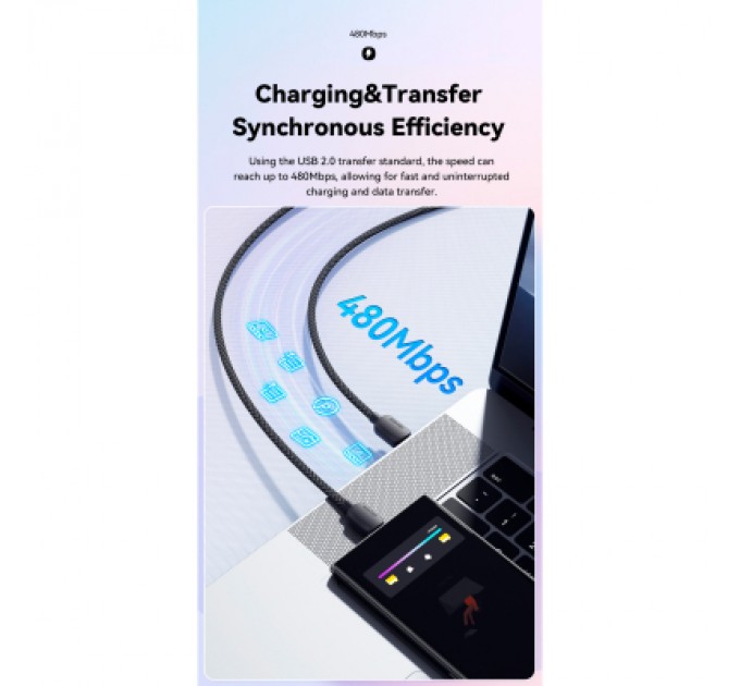 Essager Дата кабель USB-C to USB-C 3.0m 100W black Essager (EXCTT1-WLC01-P)