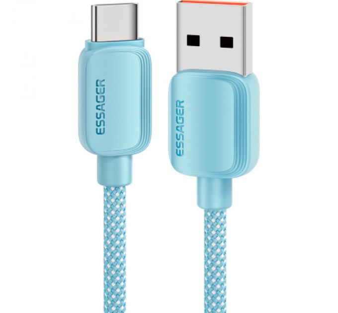 Essager Дата кабель USB 2.0 AM to USB-C 2.0m 100W blue Essager (EXC7A-WLA03-P)