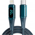 Essager Дата кабель USB-C to Lightning 2.0m 20W Digital Display blue Essager (EXCTL-YDA03)