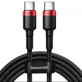 Baseus Дата кабель USB-C to USB-C 2.0m PD2.0 100W (20V/5A) red+black Baseus (CATKLF-AL91)
