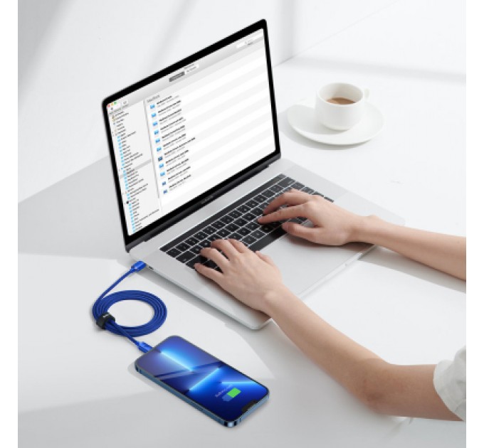 Baseus Дата кабель USB-C to Lightning 1.2m 20W blue Baseus (CAJY000203)