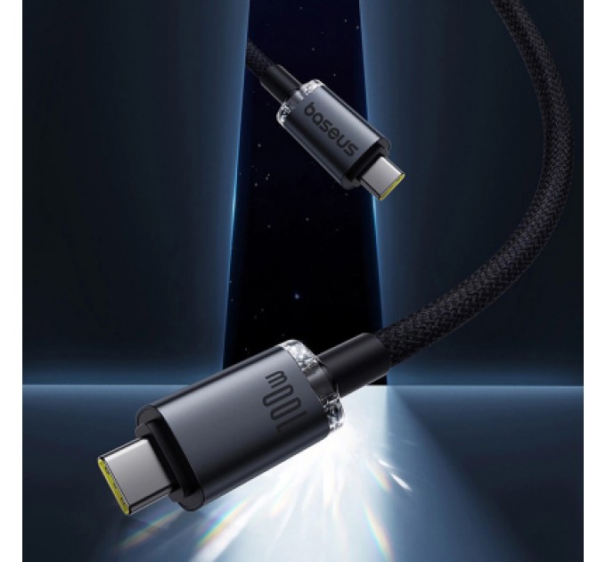 Baseus Дата кабель USB-C to USB-C 1.5m 100W USB3.2 20Gb black Baseus (P10318204111-00)