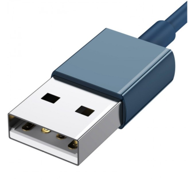 Baseus Дата кабель USB 2.0 AM to Lightning + Micro 5P + Type-C 1.5m 3.5A blue Baseus (CAMLTYS-03)