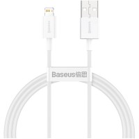 Дата кабель USB 2.0 AM to Lightning 1.0m 2.4A white Baseus (CALYS-A02)