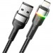 Essager Дата кабель USB 2.0 AM to Lightning 2.0m 2.4A LED black Essager (EXCL-XCDA01)