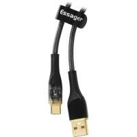 Дата кабель USB 2.0 AM to USB-C 2.0m 7A black Essager (EXCT-XJA01-P)