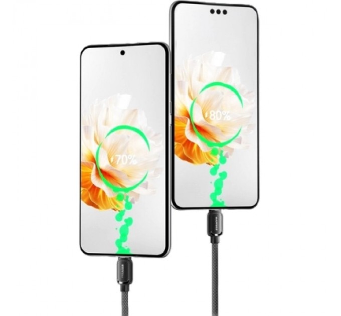 Essager Дата кабель USB 2.0 AM to USB-C 1.0m 7A black Essager (EXCT-TD01-P)