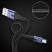 Essager Дата кабель USB 2.0 AM to USB-C 2.0m 3A LED black Essager (EXCT-XGA0G)