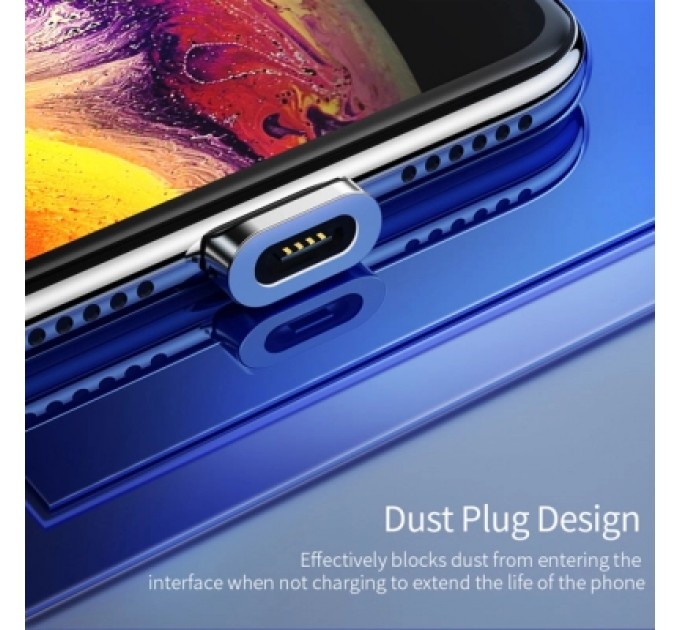 Essager Дата кабель USB 2.0 AM to Micro 5P 1.0m Magnetic black Essager (EXCCXM-ML01)