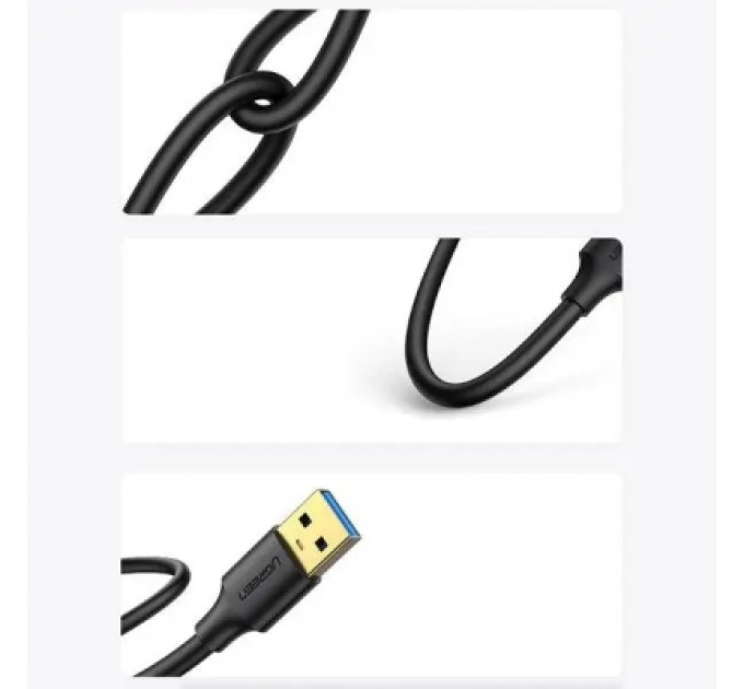 Ugreen Дата кабель USB 3.0 AM/AM 3.0m US128 black Ugreen (90576)