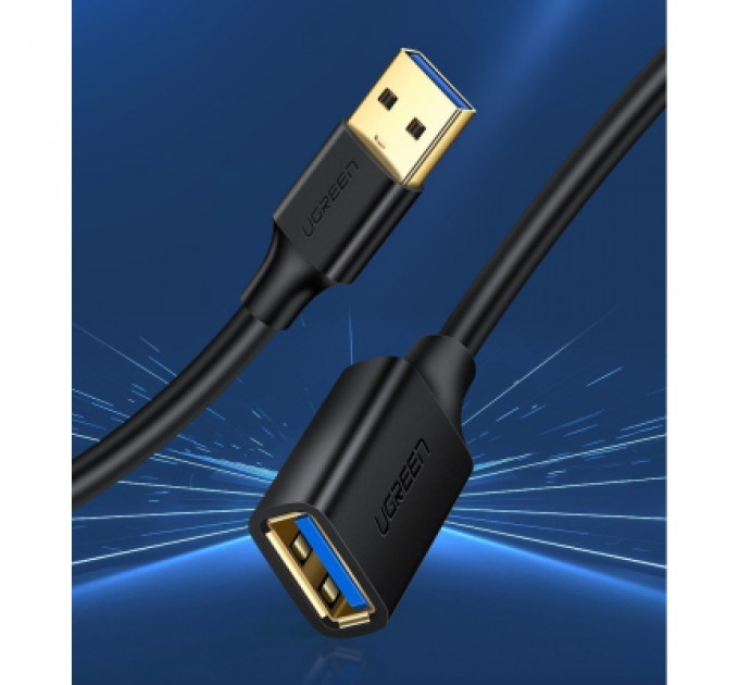 Ugreen Дата кабель USB 3.0 AM/AF 0.5m US129 black Ugreen (30125)
