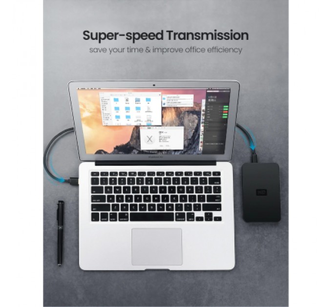 Ugreen Дата кабель USB 2.0 AM to Mini 5P 2.0m US132 black Ugreen (30472)