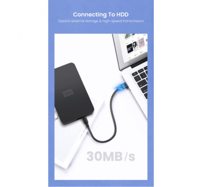 Ugreen Дата кабель USB 2.0 AM to Mini 5P 2.0m US132 black Ugreen (30472)