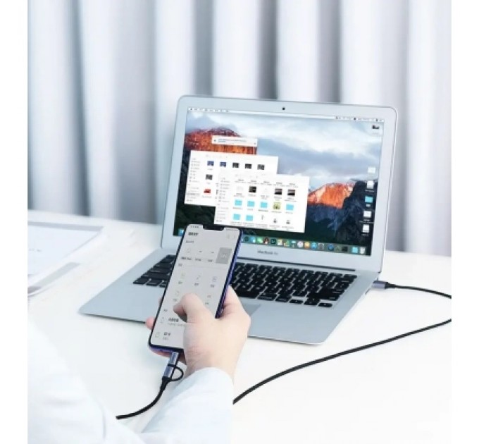 Ugreen Дата кабель USB 2.0 AM to USB-C + Micro 5P 1.0m 3A US177 black Ugreen (30875)