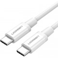 Ugreen Дата кабель USB-C to USB-C 0.5m 3A 60W US264 white Ugreen (60517)