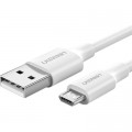 Ugreen Дата кабель USB 2.0 AM to Micro 5P 0.5m 2A US289 white Ugreen (60140)