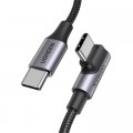 Ugreen Дата кабель USB-C 2.0 to USB-C 1.0m 90° corner US334 black Ugreen (70643)