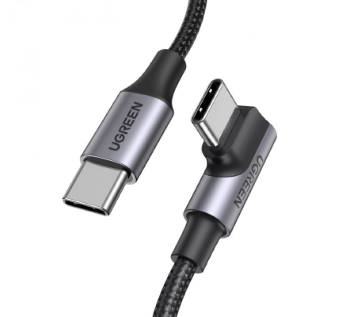 Ugreen Дата кабель USB-C 2.0 to USB-C 3.0m 90° corner US334 black Ugreen (20583)