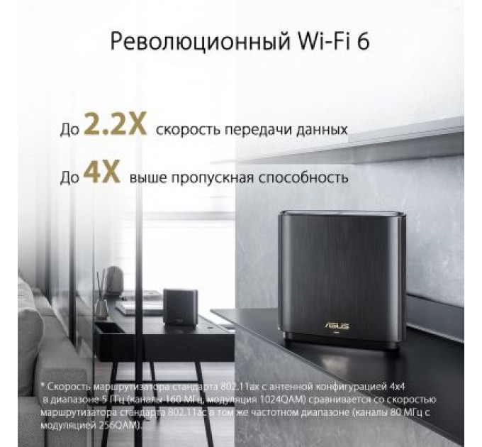 Точка доступу Wi-Fi ASUS XT8 V2 Black 1pk (90IG0590-MO3A10)
