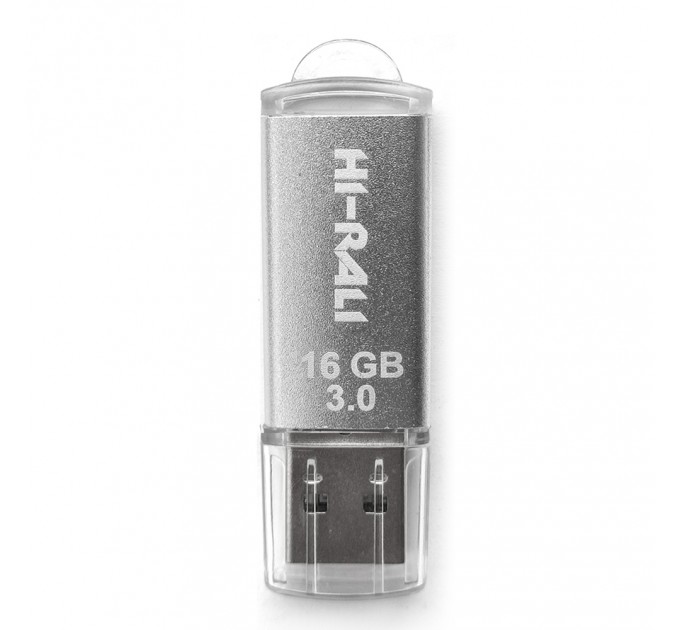 Hi-Rali Флеш-накопичувач USB3.0 16GB Hi-Rali Rocket Series Silver (HI-16GB3VCSL)