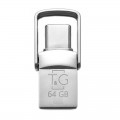 T&G Флеш-накопичувач USB 2.0 64GB Type-C T&G 104 Metal Series Silver (TG104TC-64G)