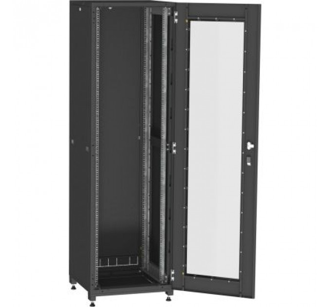 Шафа напольна Ipcom 42U 19" 600x1000 (С-42U-06-10-ДС-ПГ-1-9005)