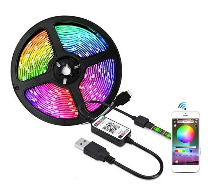 Xtrike ME Світлодіодна стрічка Xtrike Me 5050 (Led Chip) Bluetooth, App Control, 3m (HT-5050B3)