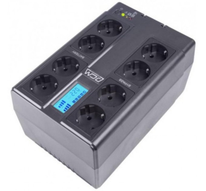 Powercom Пристрій безперебійного живлення Powercom CUB-850N LCD