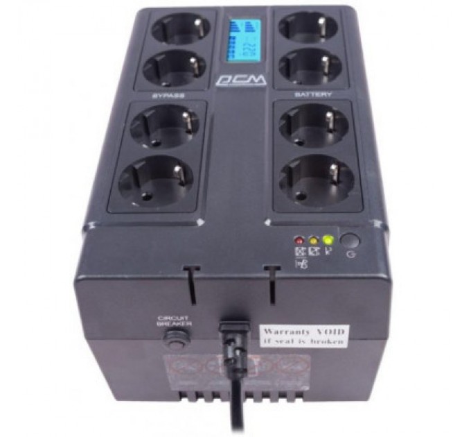 Powercom Пристрій безперебійного живлення Powercom CUB-850N LCD