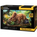Cubic Fun Пазл Cubic Fun 3D National Geographic Dino Трицератопс (DS1052h)