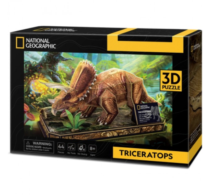 Cubic Fun Пазл Cubic Fun 3D National Geographic Dino Трицератопс (DS1052h)