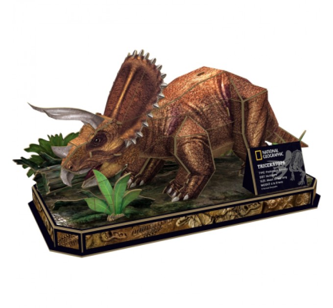 Cubic Fun Пазл Cubic Fun 3D National Geographic Dino Трицератопс (DS1052h)