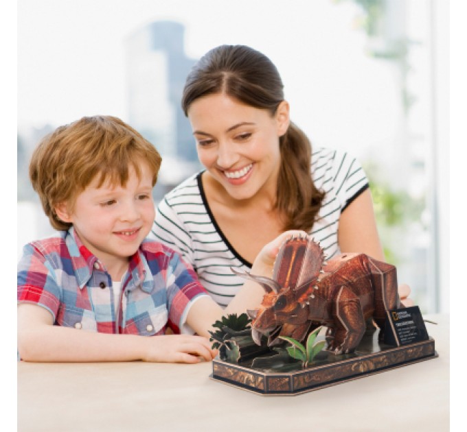 Cubic Fun Пазл Cubic Fun 3D National Geographic Dino Трицератопс (DS1052h)