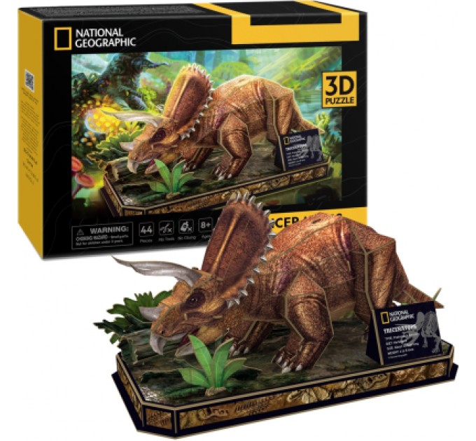 Cubic Fun Пазл Cubic Fun 3D National Geographic Dino Трицератопс (DS1052h)