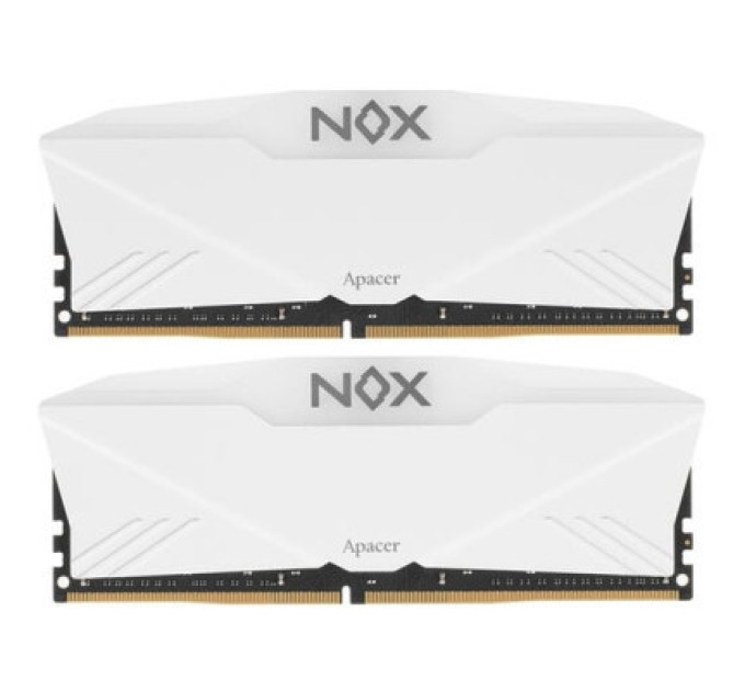Apacer Модуль пам'яті для комп'ютера DDR4 16GB (2x8GB) 3200 MHz NOX RGB White Apacer (AH4U16G32C28YNWAA-2)