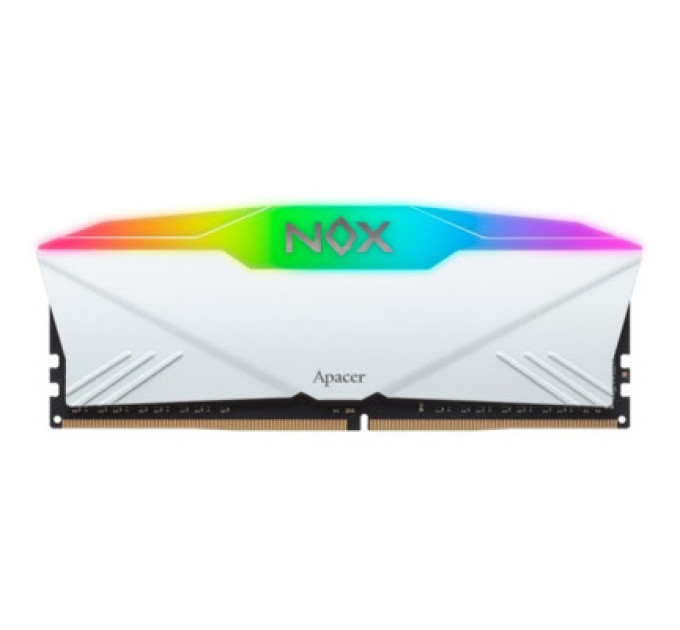 Apacer Модуль пам'яті для комп'ютера DDR4 16GB (2x8GB) 3200 MHz NOX RGB White Apacer (AH4U16G32C28YNWAA-2)