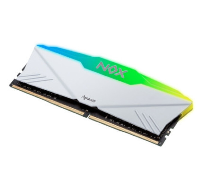 Apacer Модуль пам'яті для комп'ютера DDR4 16GB (2x8GB) 3200 MHz NOX RGB White Apacer (AH4U16G32C28YNWAA-2)