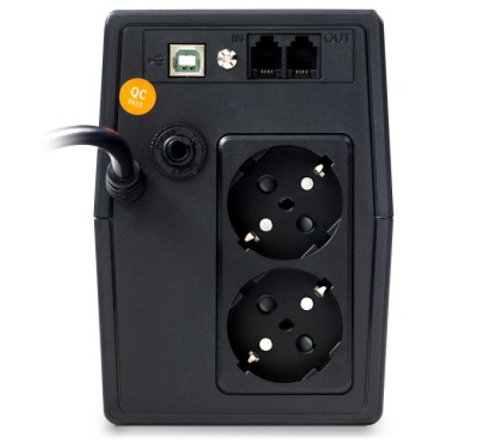 nJoy Джерело безперебійного живлення NJOY Horus Plus 600 (PWUP-LI060H1-AZ01B) Lin.int., AVR, 2 x евро, USB, LCD, пластик