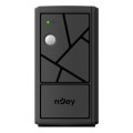 nJoy Джерело безперебійного живлення NJOY Keen 600 (UPLI-LI060KU-CG01B) Lin.int., AVR, 2 x евро, USB, пластик